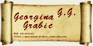 Georgina Grabić vizit kartica
